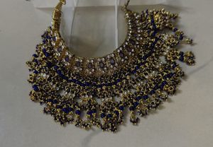 Statement Necklace - Blue & Gold