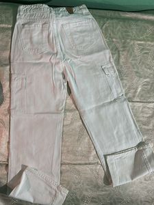 White Cargo Jeans