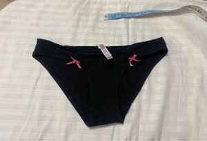 Black Brief with Pink Bows 28-32