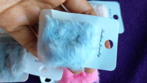 Fluffy Hair Clip 3 Pc