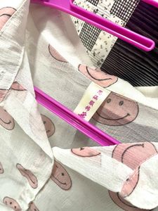 Smiley Face Print Top