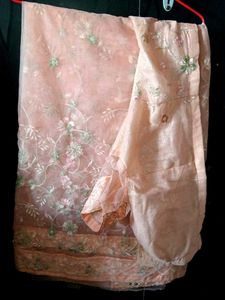 Peach Dress Material