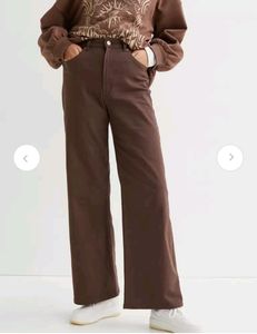 H &amp; M Women Wide Twill Trouser