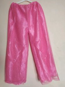 Beautiful Pink Long Kurti With Plazo Dupatta 💗