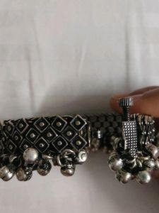 Oxidised Silver Bangle
