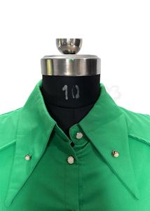 Green Long Sleeve Blouse