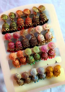 Beautiful Jhumkas/Earrings Set of 12