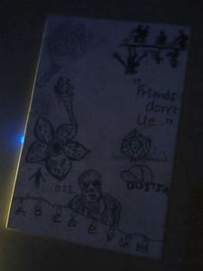 Stranger Things pre-sketched canvas