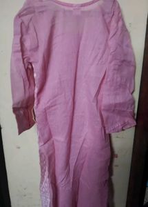 Pink Embroidered Kurta