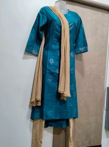 Teal Kurta Set