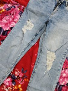 Ripped Light Wash Jeans
