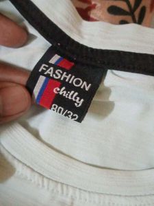 Genuine White Graphic Tee - Size S
