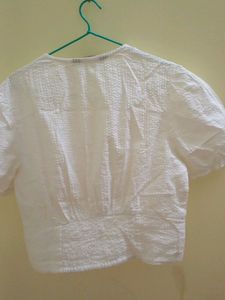 30 Rs Delivery Discount 🎉 White Crop Top