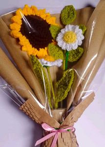 Crochet Sunflower and Da Flower Bouquet 💐