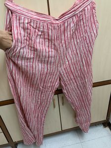 Pink Cotton Printed Co Ord Set