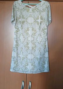 Elegant Beaded Party Dress - M Size