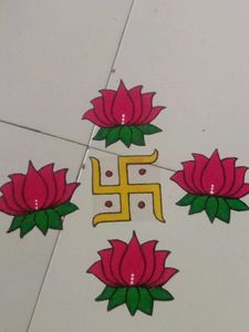 Readymade Rangoli Patches Direct Use