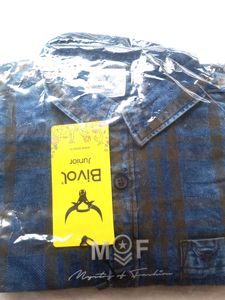 Boy&#39;s Blue Checked Shirt