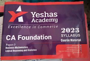 CA Foundation Course Material