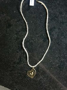 Antique Grunge Heart In Jute Cord