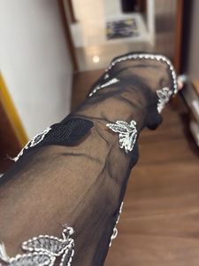 Black Embroidered Kurta With Cotton Slip