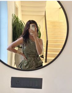 Sparkly One-Shoulder Top