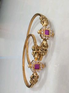 One Gram Gold nakshi Bangles Pair