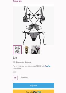 Brand New Adore Me Sashey Bodysuit
