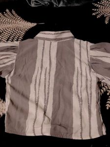 Striped Grey Top