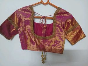 Kancheepuram Silk Saree With Stitched Blouse