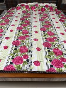 Floral Print single bed bedsheet with pillow