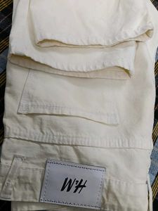 H&amp;M Beige Denim Jeans