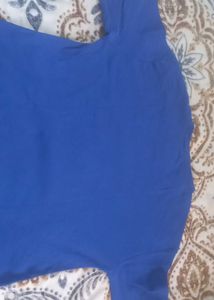 Royal  Blue  Crop T Shirt