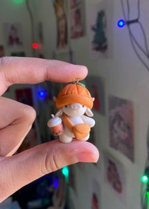 pumpkin moo keychain