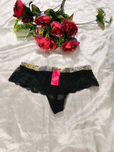 Black Lace Thong