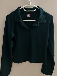 Green Long Sleeve Top
