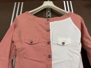 Color Blocked 3/4 Sleeve Top