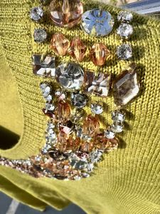 Embellished Green Sweater