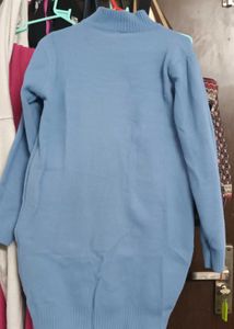 Woolen bodycon sweater dress