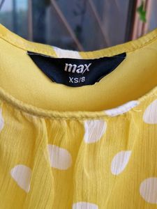 Yellow Polka Dot Top