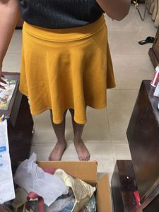 Mustard Mini Skirt
