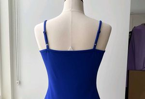 Blue Mini Slip Dress