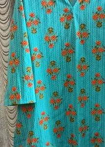 Floral Print Short Kurti