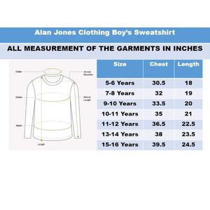 Alan jones Boy's fleece hooded sweatshirt