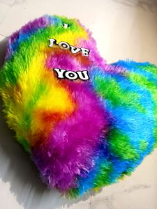 Happiness Rainbow Heart Soft Toy playing 20cm Love