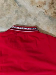 Prada Red Polo Shirt