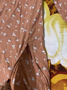Floral Middi Western Dress
