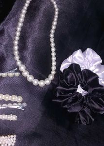 Pearl &amp; Satin Accessory Bundle
