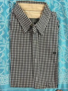 Woodland Black+white Check Shirt(M)