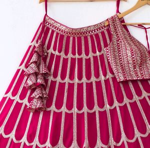 Pink LeHenga choli